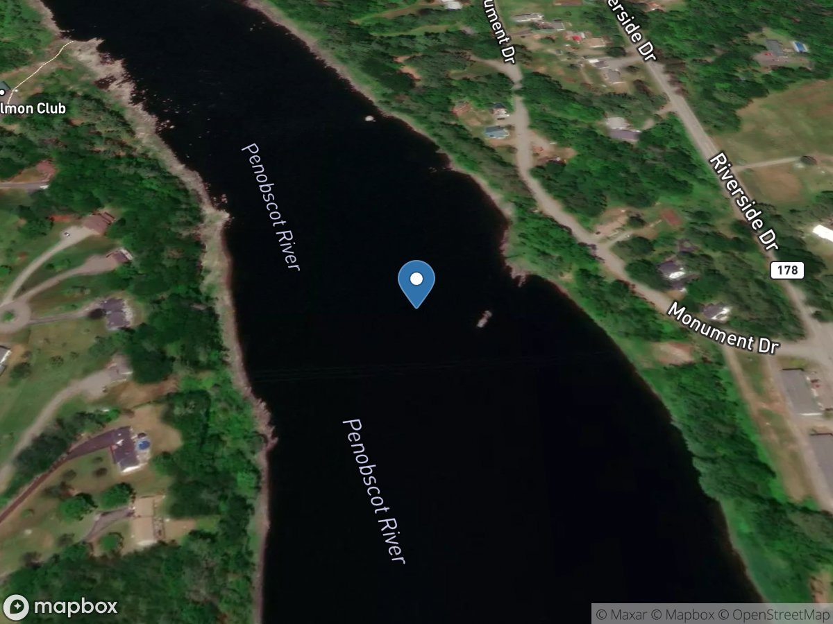 Penobscot River at Eddington, Maine location