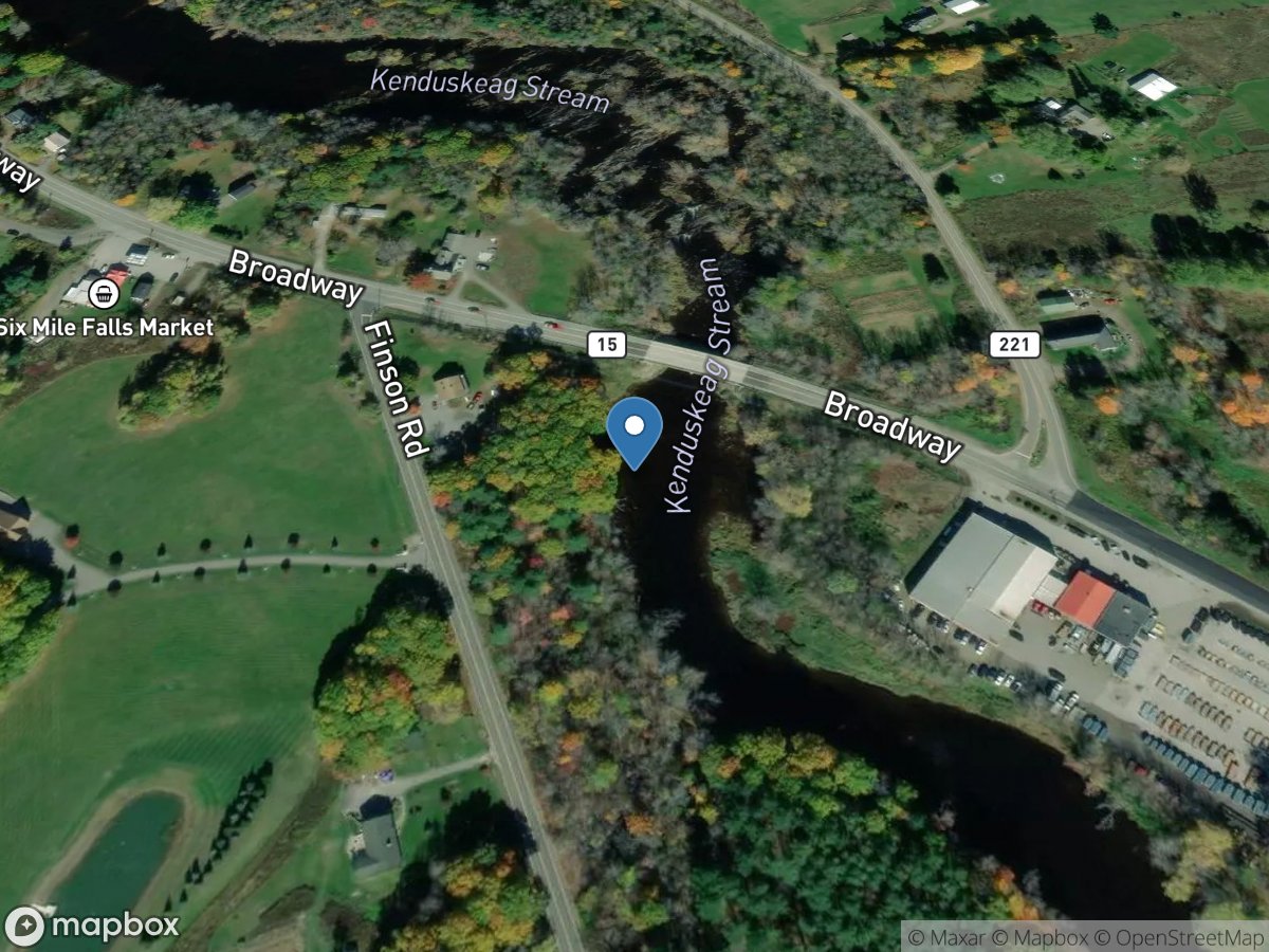 Kenduskeag Stream near Bangor, Maine location