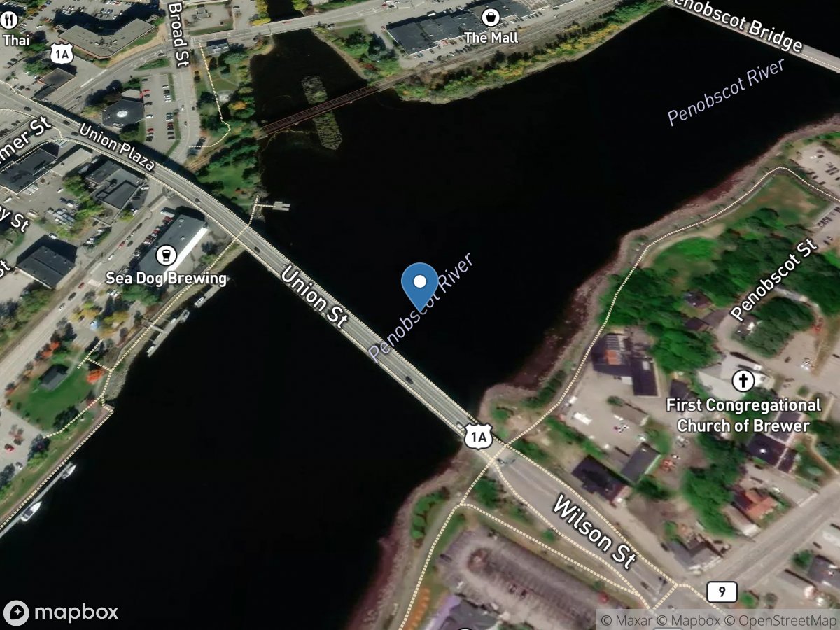 Penobscot River at Bangor, Maine location