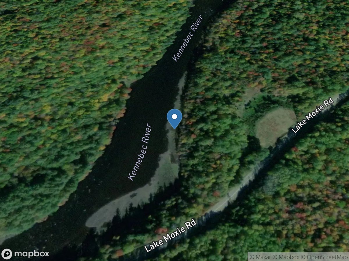 Kennebec River at The Forks, Maine location