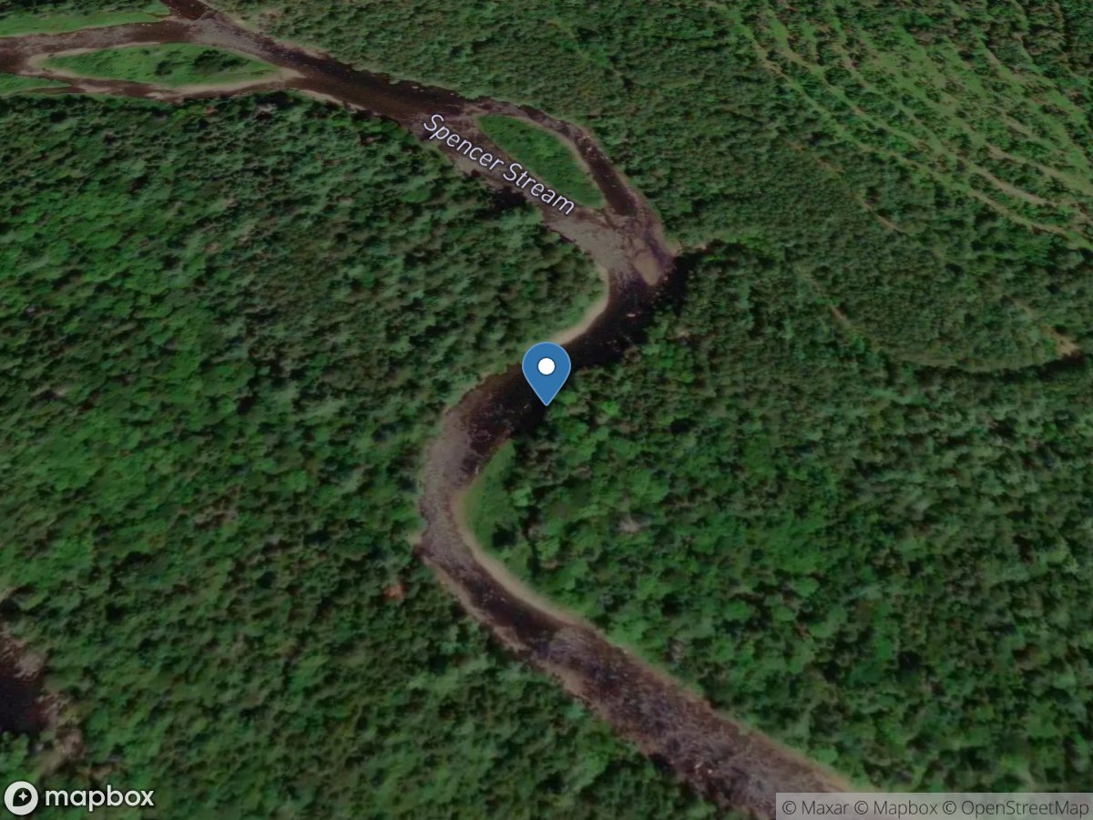 Spencer Stream near Grand Falls, Maine location