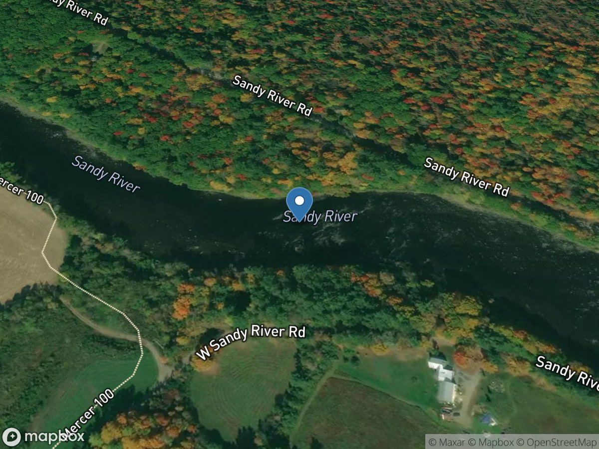 Sandy River near Mercer, Maine location