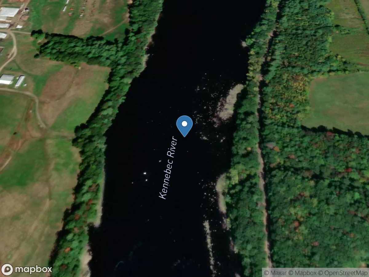 Kennebec River at North Sidney, Maine location