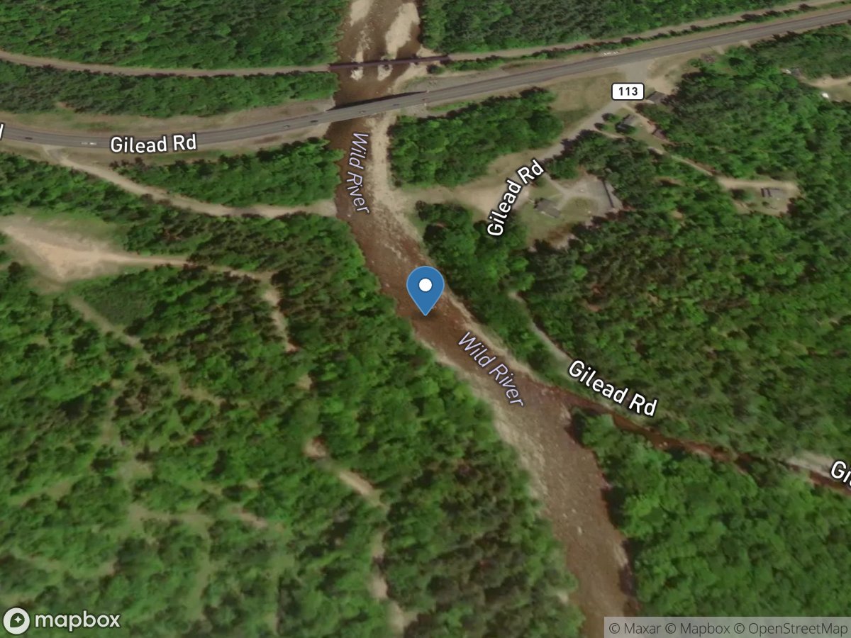 Wild River at Gilead, Maine location