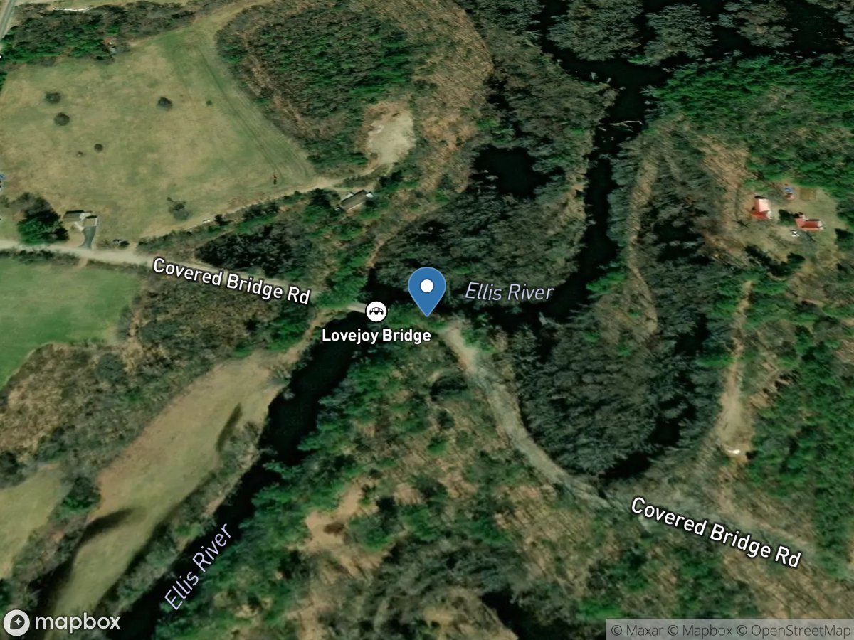 Ellis River at South Andover, Maine location