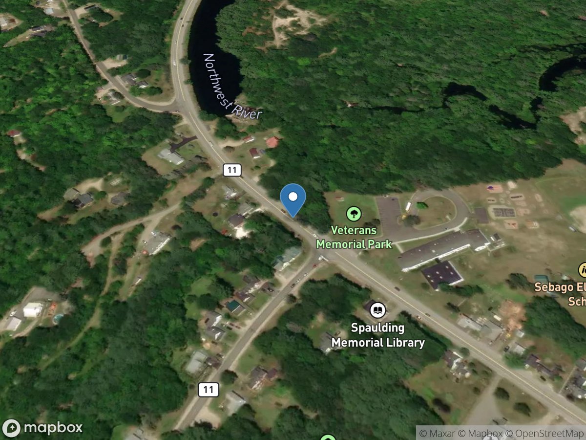 Stony Brook at East Sebago, Maine location