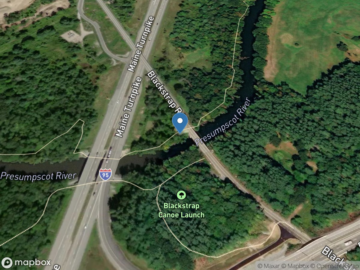 Presumpscot River near West Falmouth, Maine location