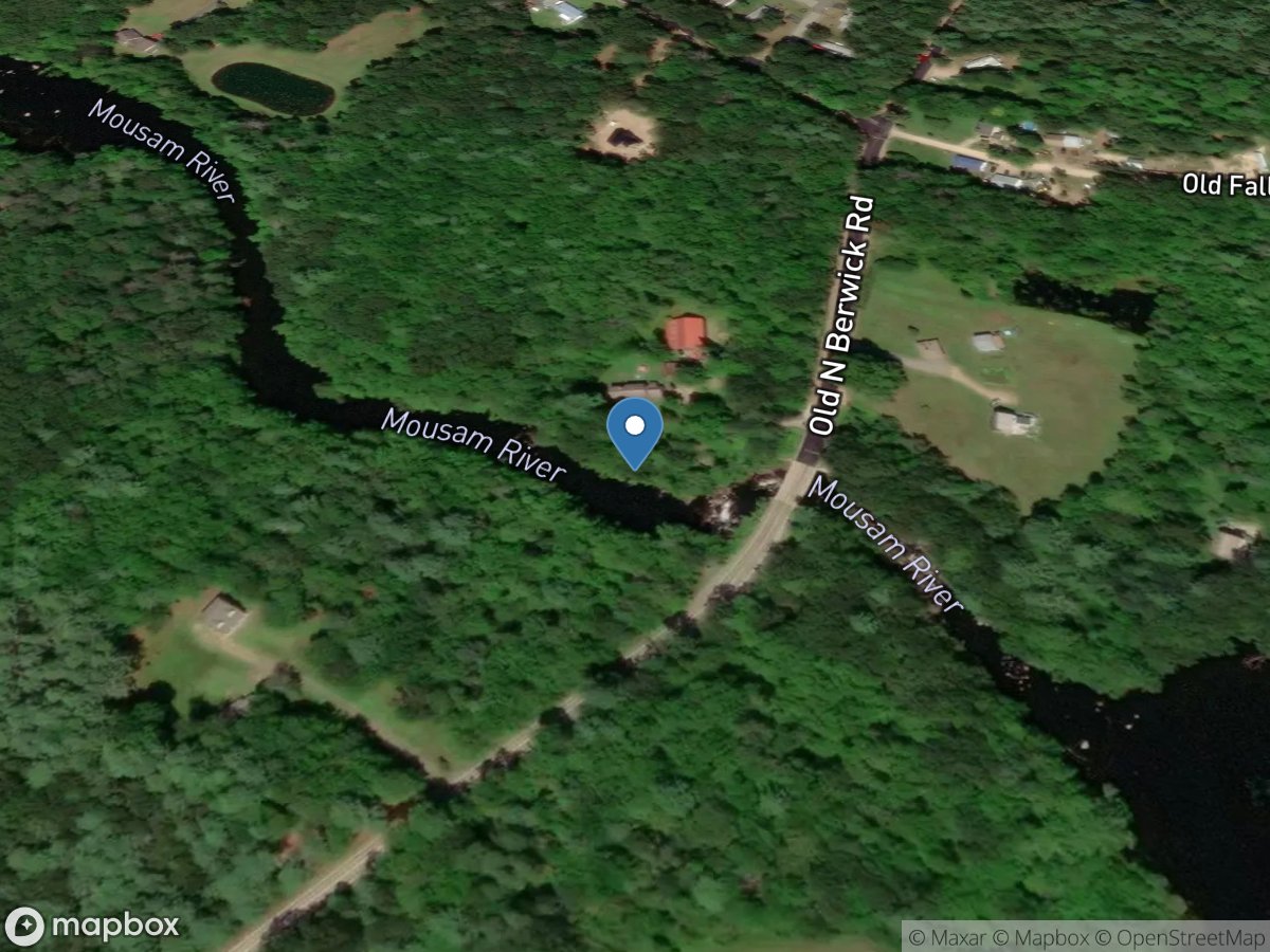 Mousam River near West Kennebunk, Maine location