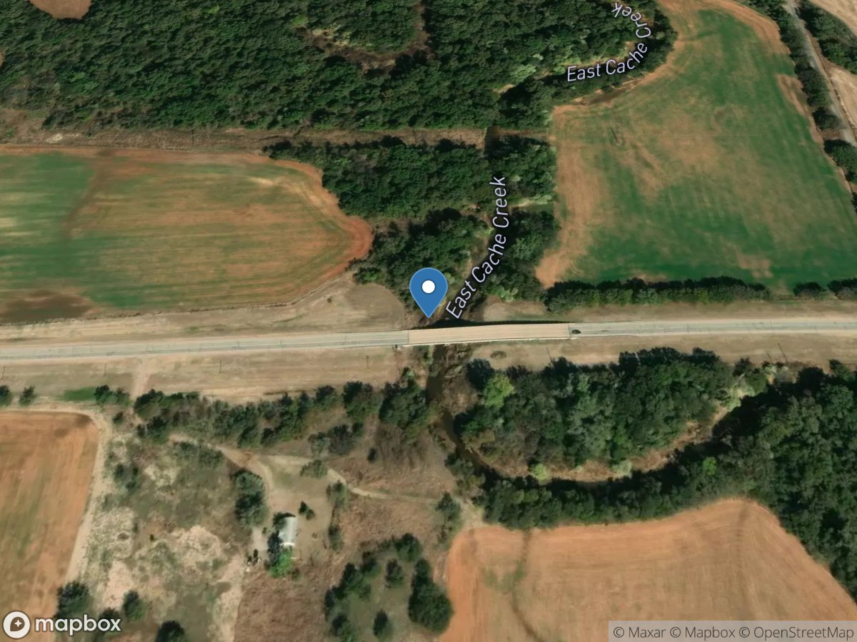 East Cache Creek near Walters, OK location