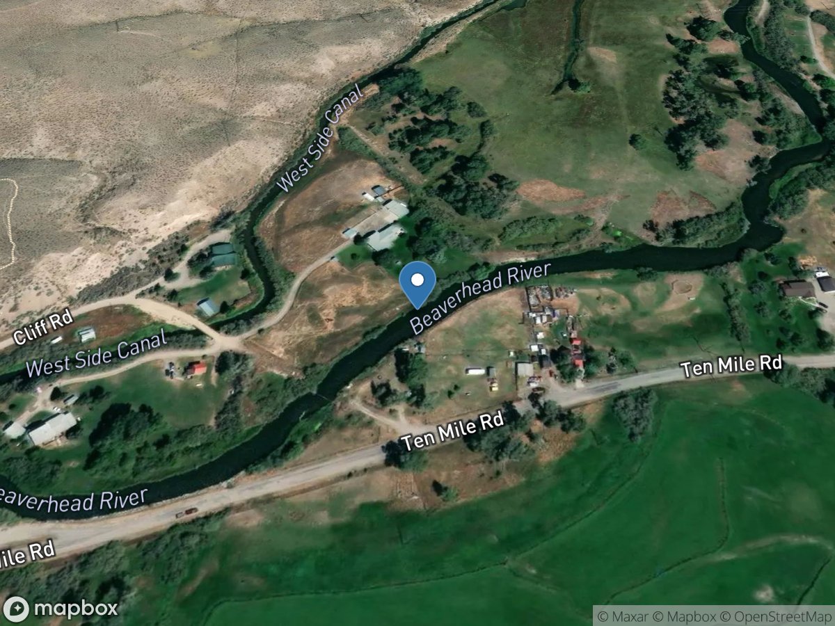 Beaverhead River at Dillon MT location