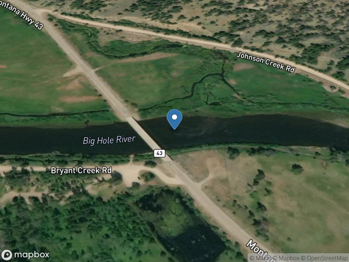 Big Hole River near Wise River MT location