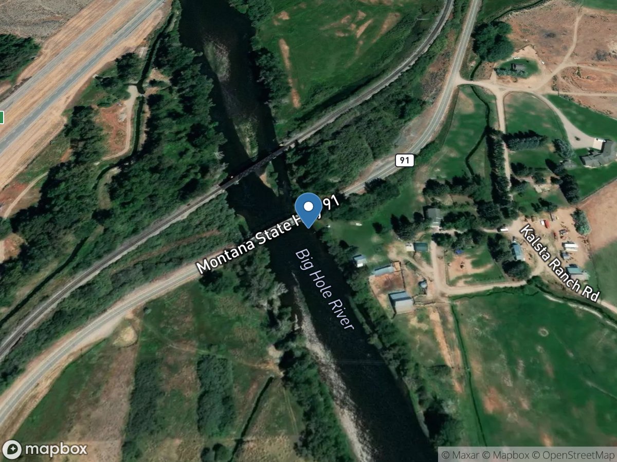 Big Hole River near Melrose MT location