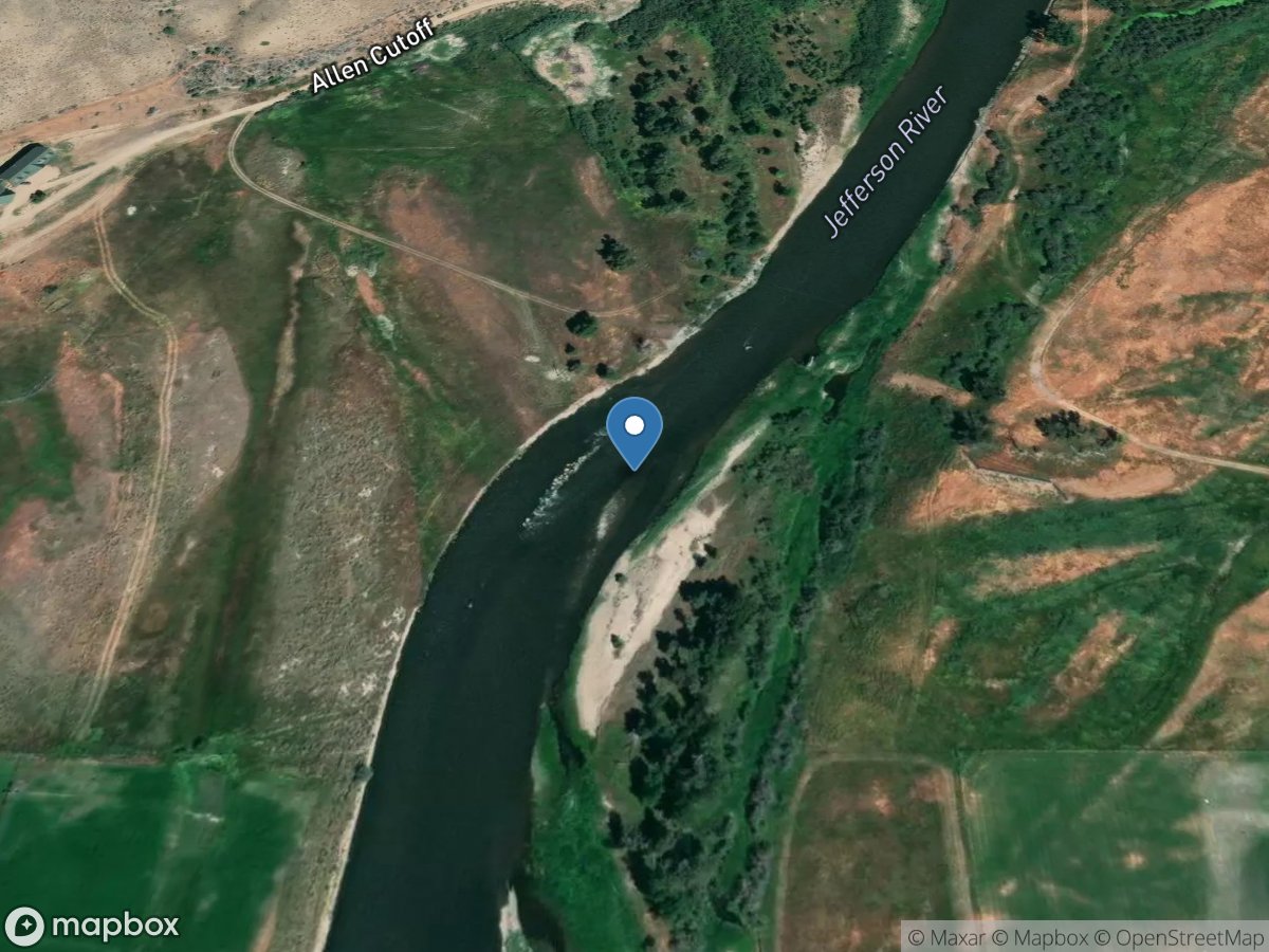 Jefferson River near Twin Bridges MT location