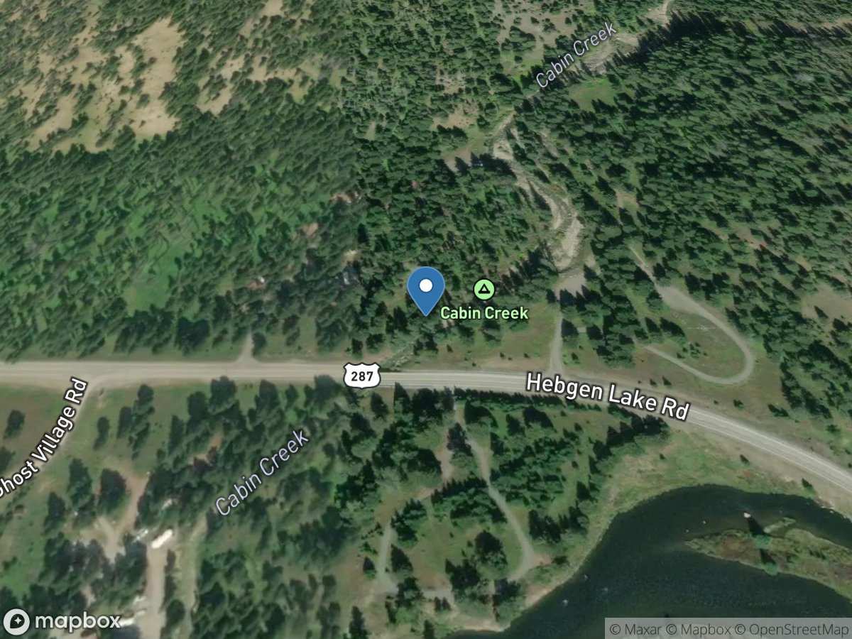 Cabin Creek near West Yellowstone MT location