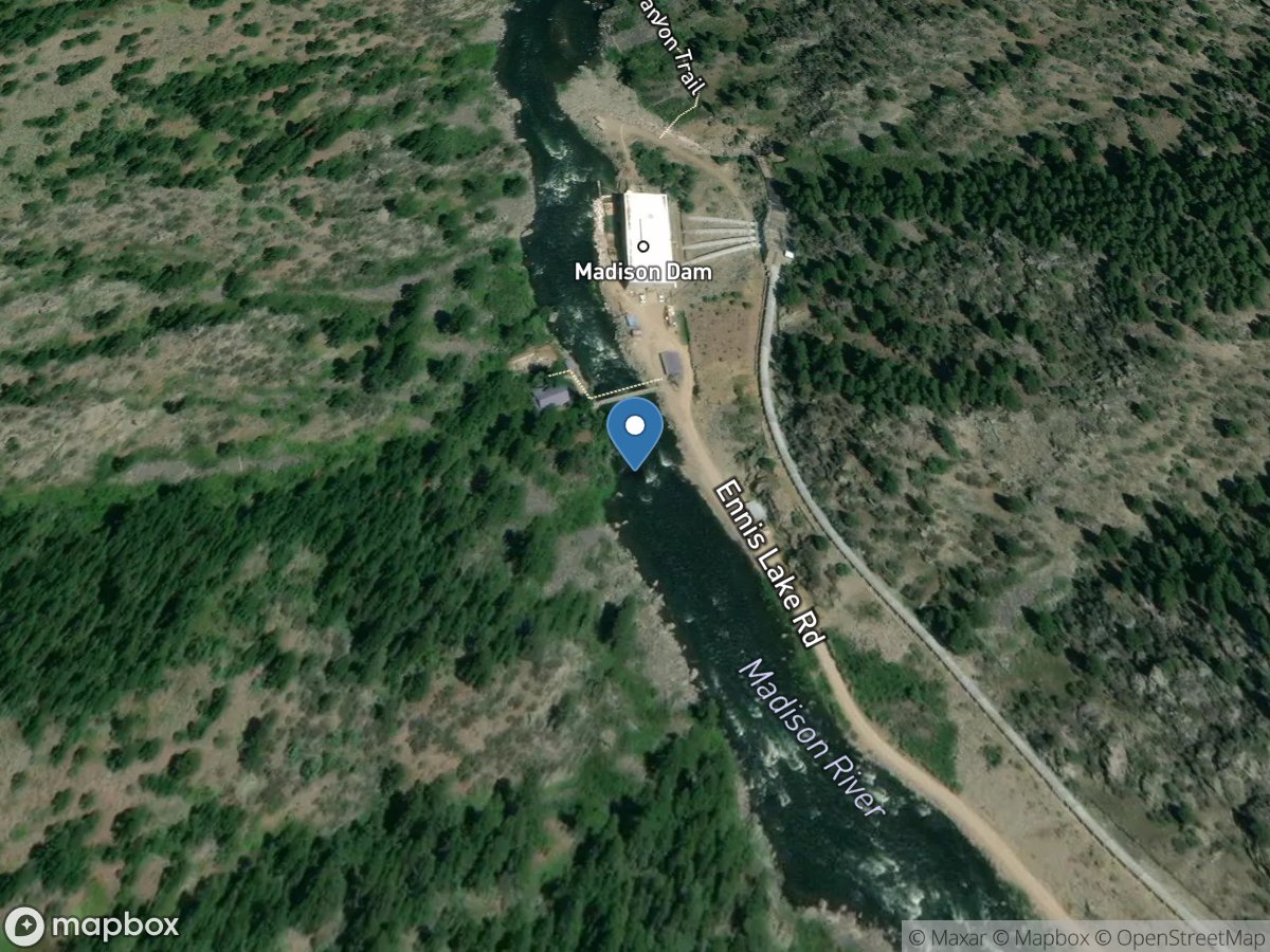 Madison River ab powerplant near McAllister MT location