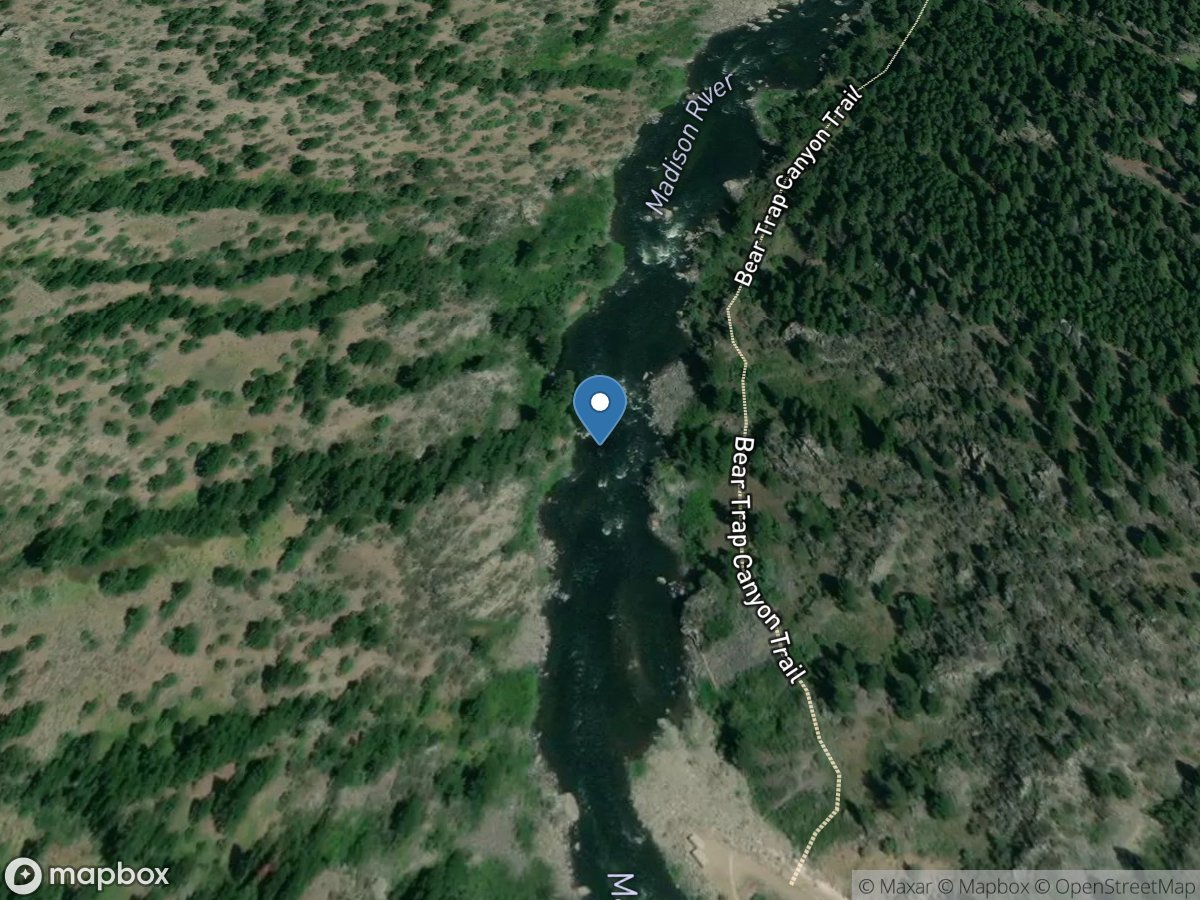 Madison River bl Ennis Lake near McAllister MT location