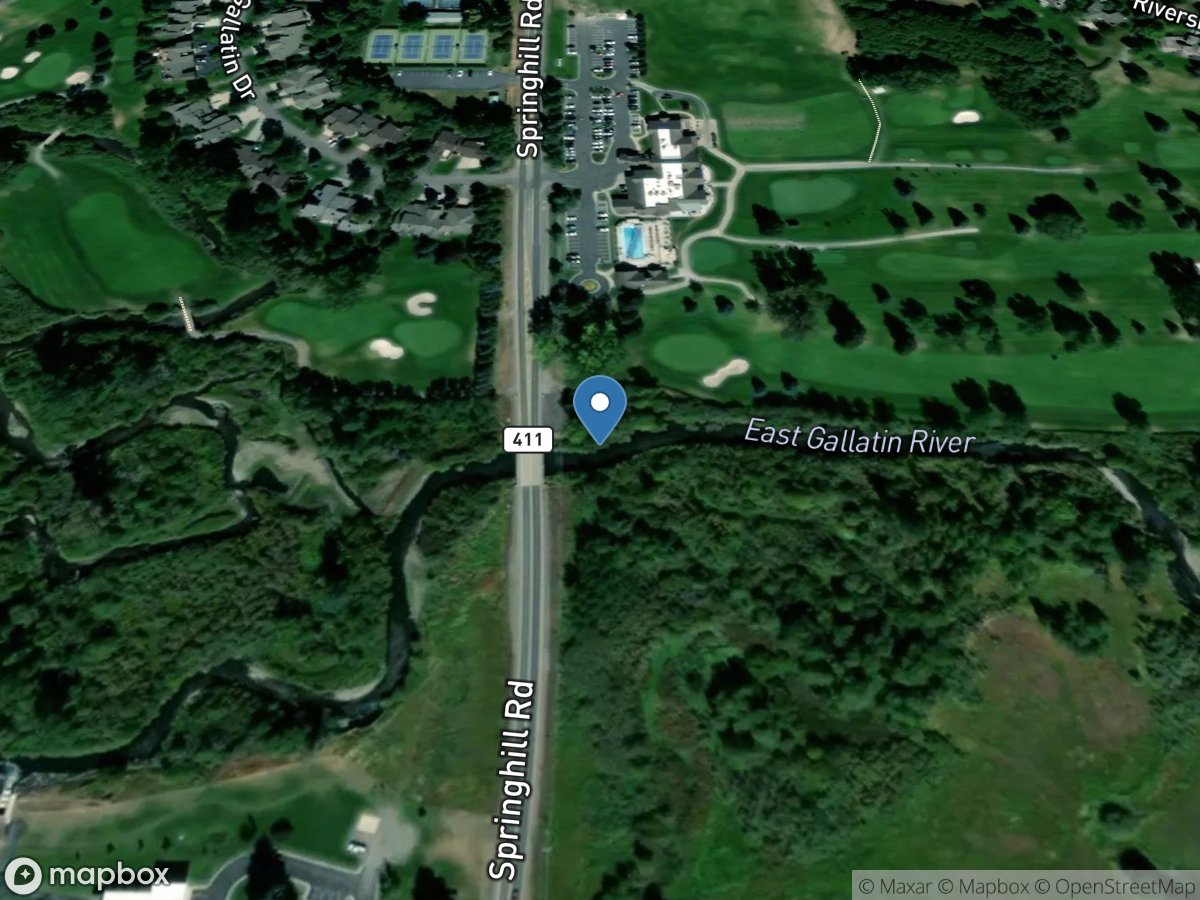 E Gallatin River ab Water Reclamation Fa near Bozeman MT location