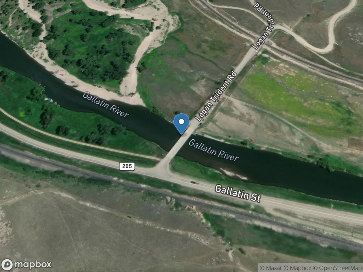 Gallatin River at Logan MT location