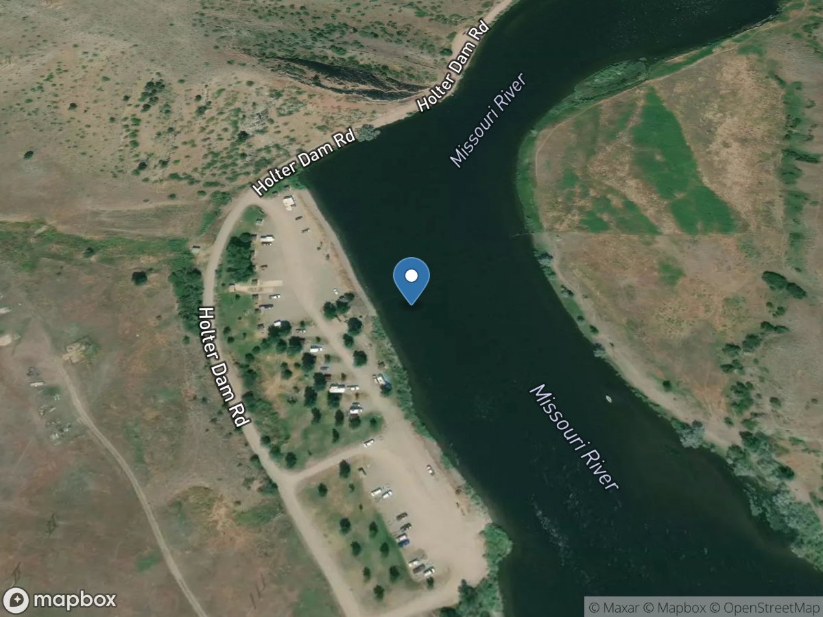 Missouri River bl Holter Dam near Wolf Creek MT location