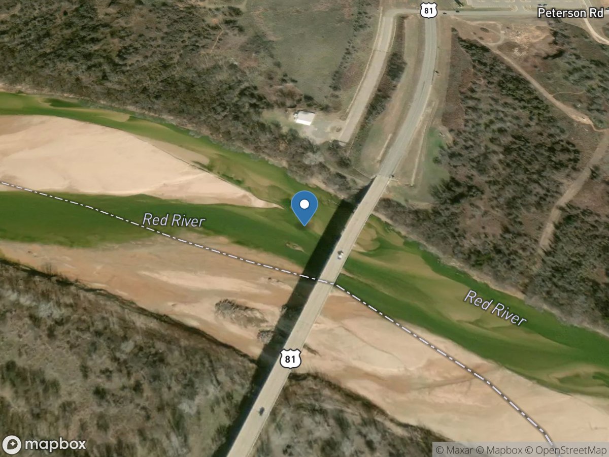 Red River near Terral, OK location