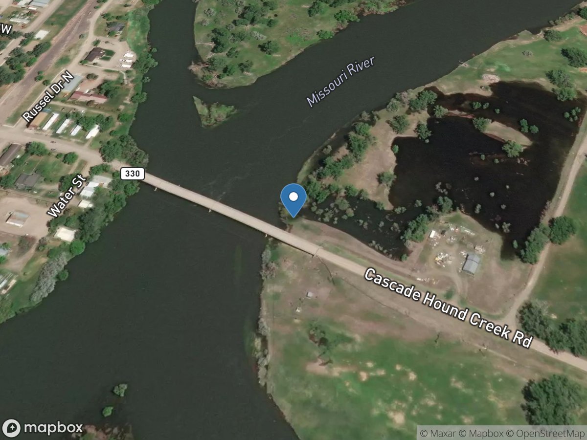 Missouri River at Cascade MT location