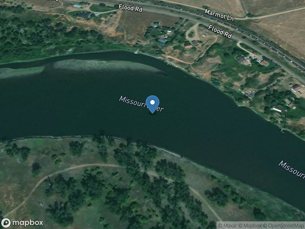 Missouri River near Ulm MT location
