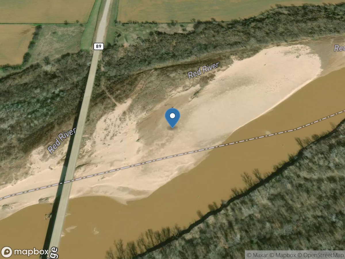 Red River near Courtney, OK location