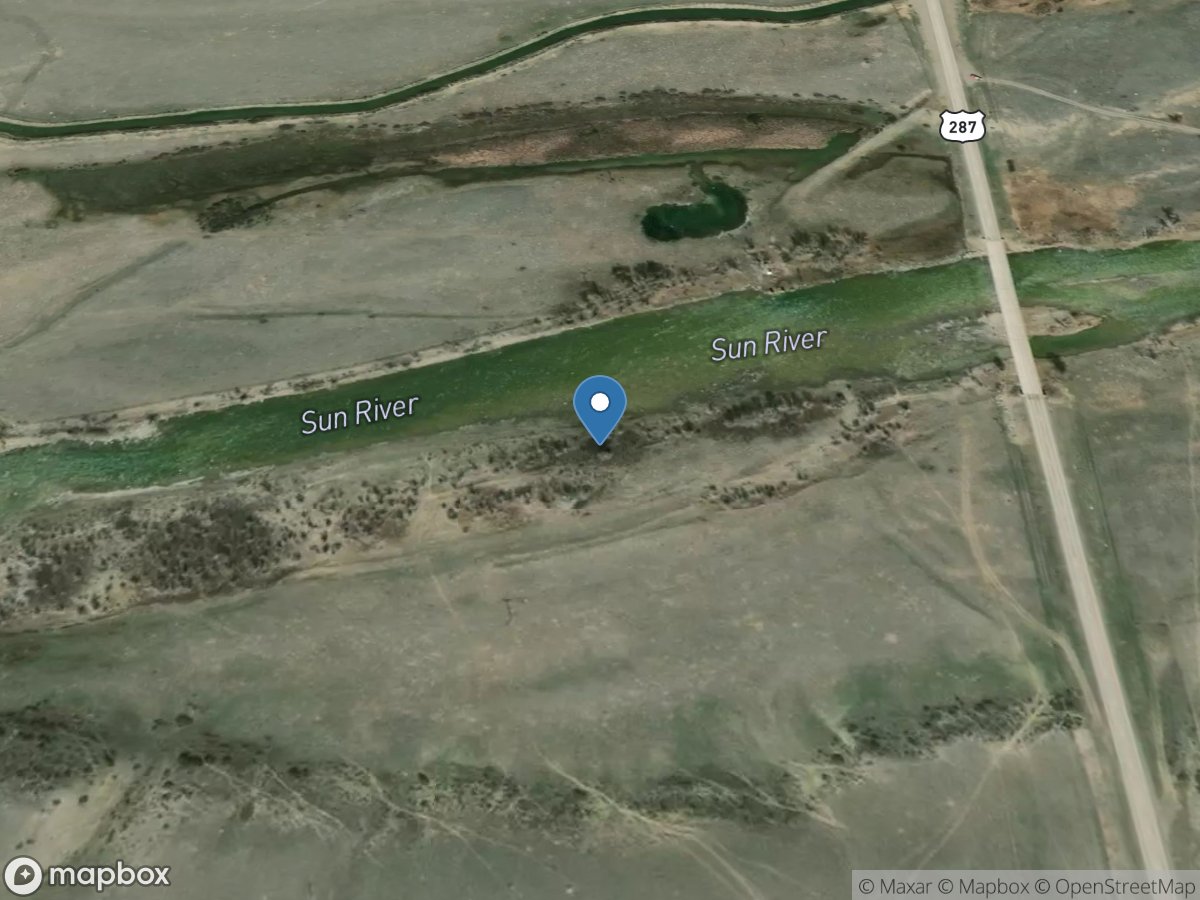 Sun River bl Willow Creek near Augusta MT location