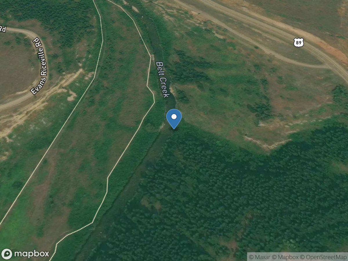 Belt Creek near Monarch MT location