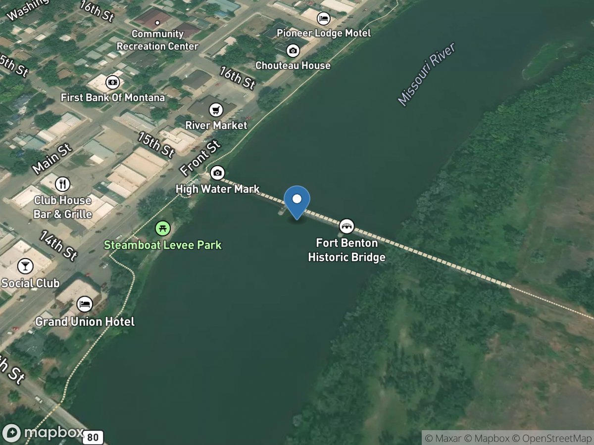 Missouri River at Fort Benton MT location