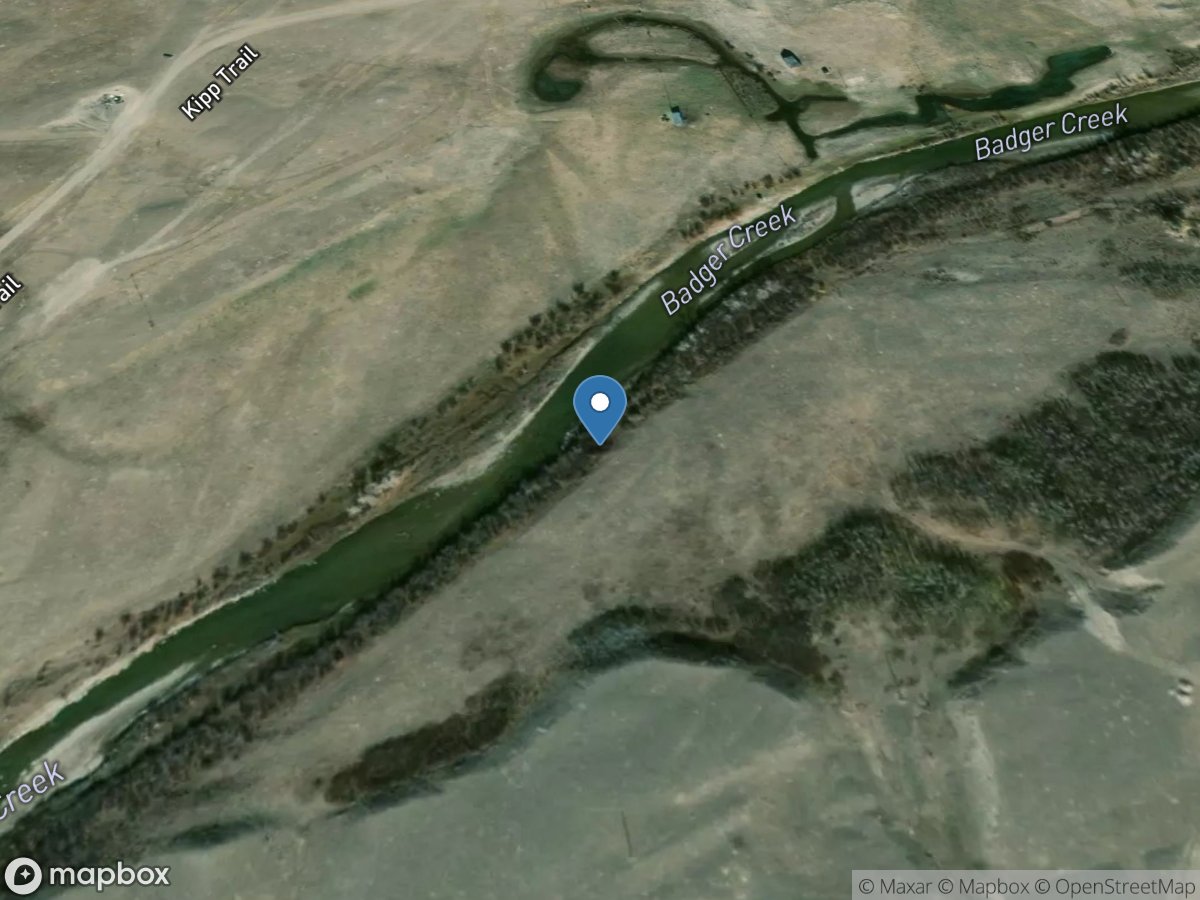 Badger Creek bl Four Horns Canal near Browning MT location