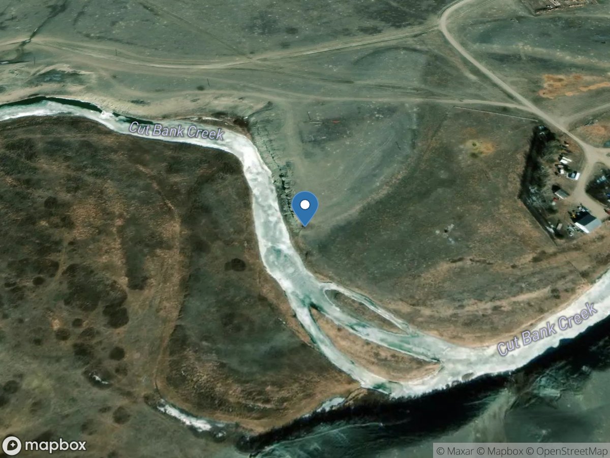 Cut Bank Creek ab Gillam Coulee, near Sundance, MT location