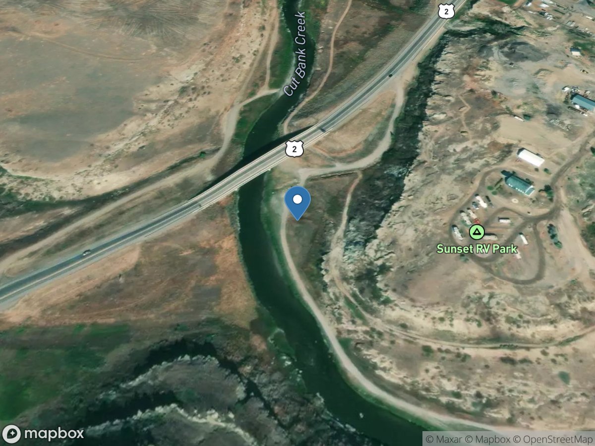 Cut Bank Creek at Cut Bank MT location