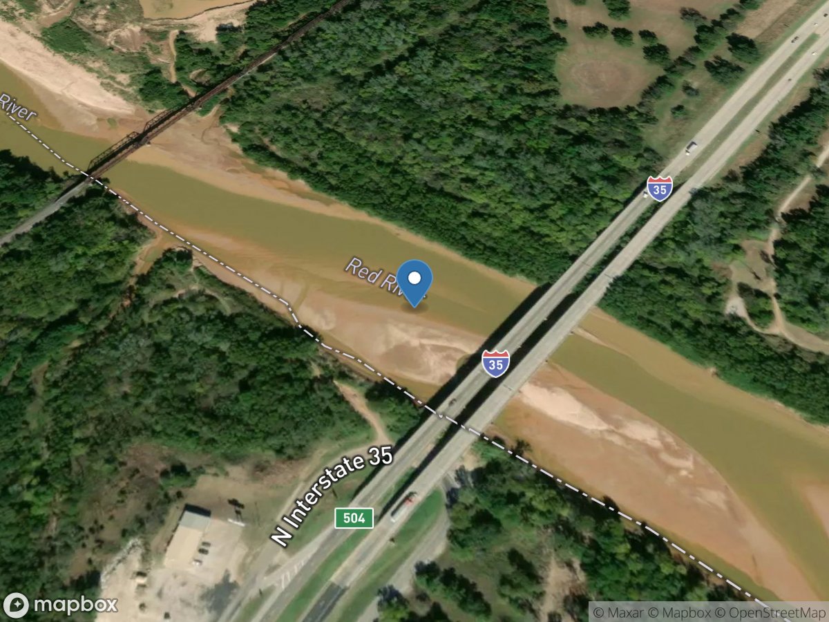 Red River near Gainesville, TX location