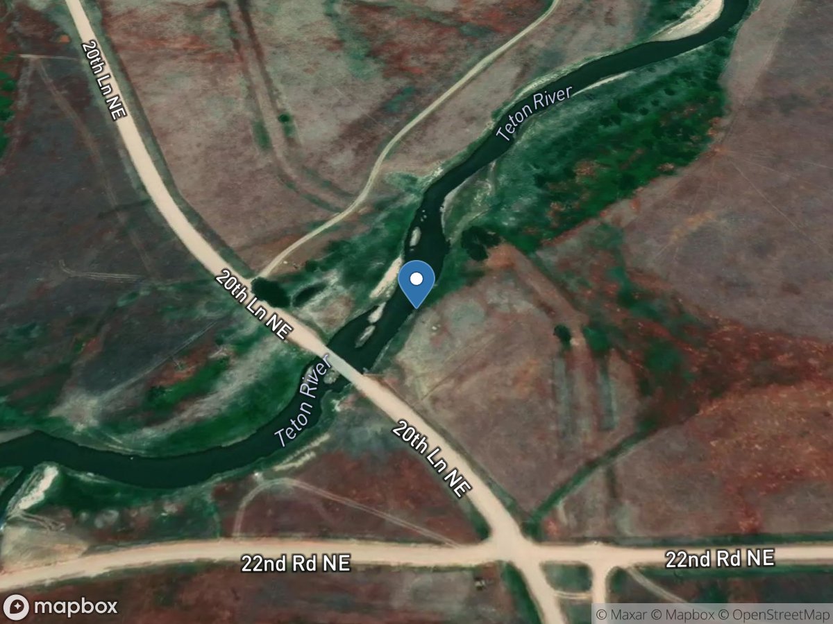 Teton River near Dutton MT location