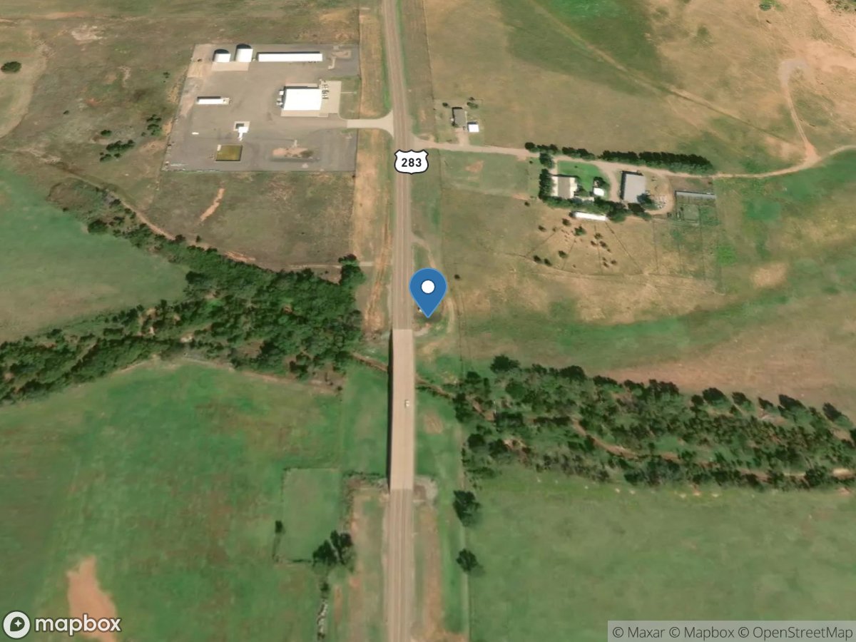 Washita River near Cheyenne, OK location