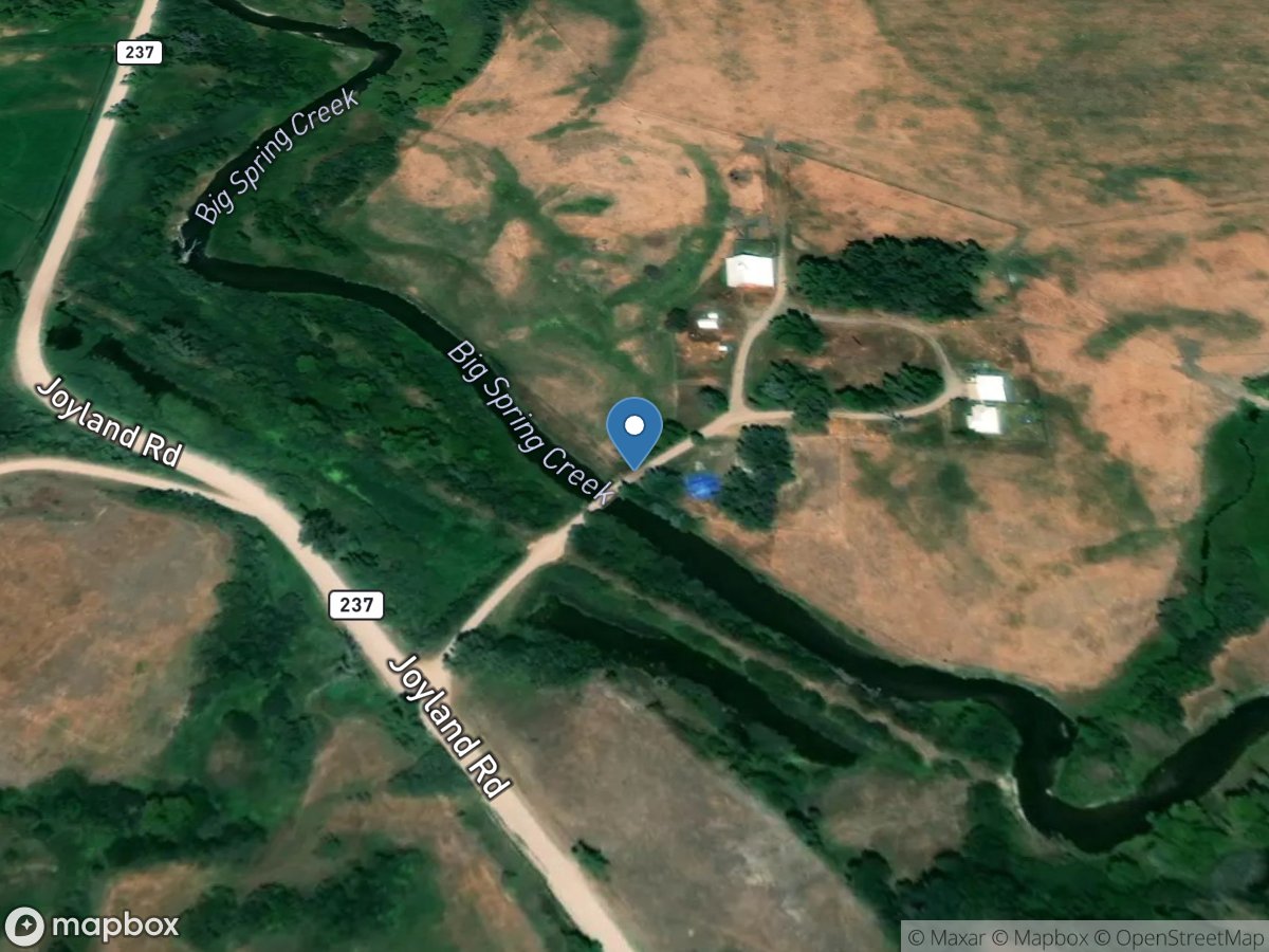 Big Spring Creek at R&B Trading Post near Lewistown MT location