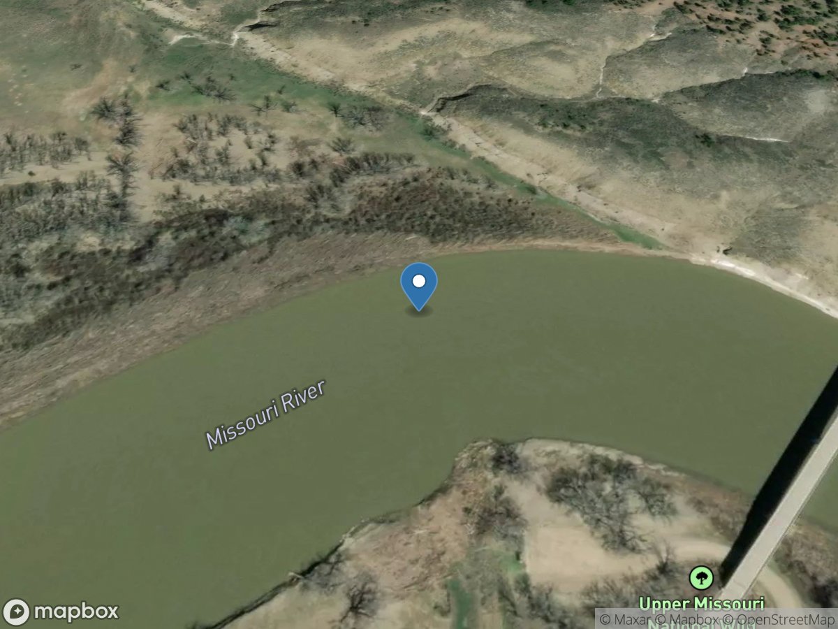 Missouri River near Landusky MT location