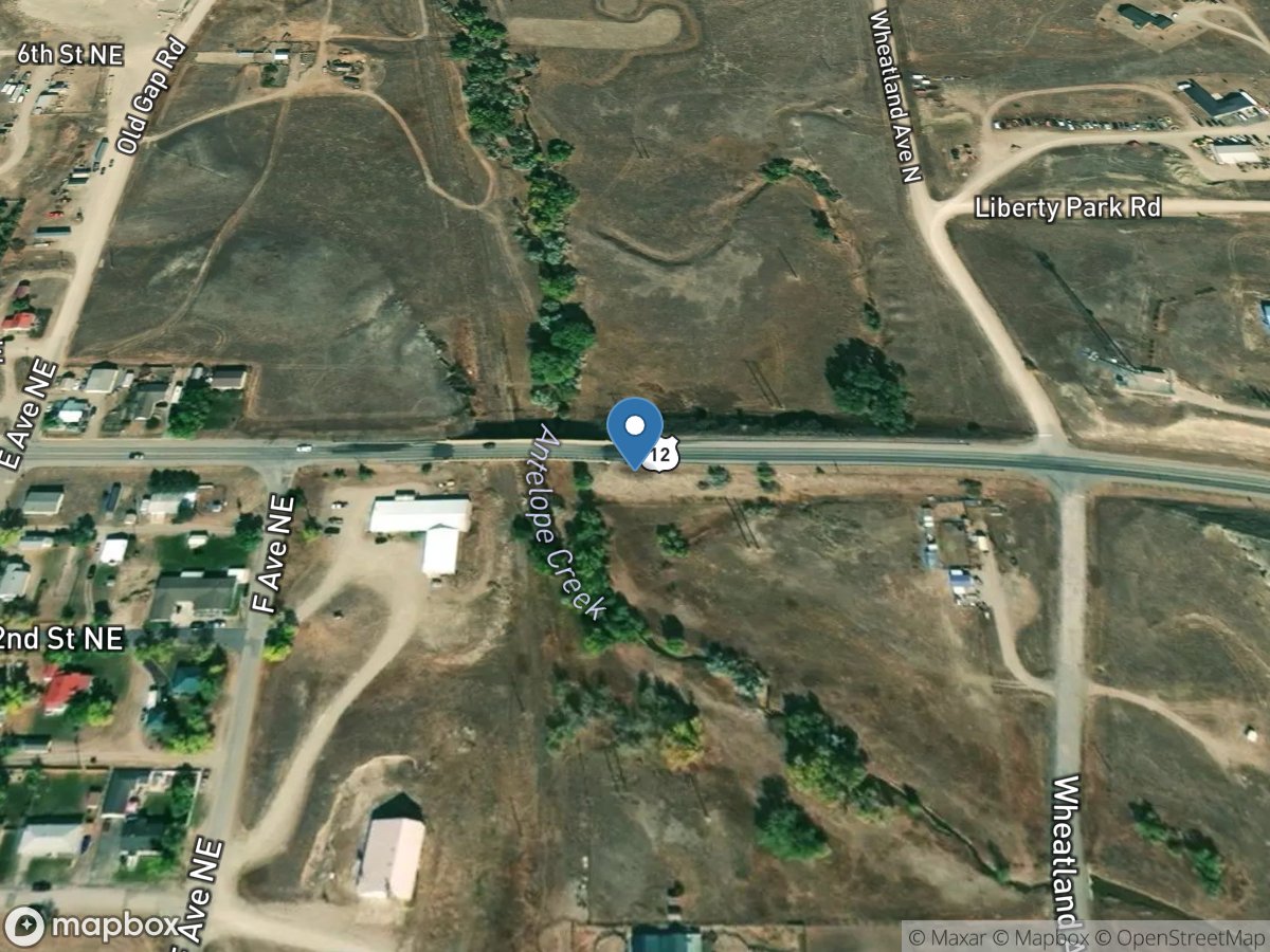 Antelope Creek at Harlowton, MT location