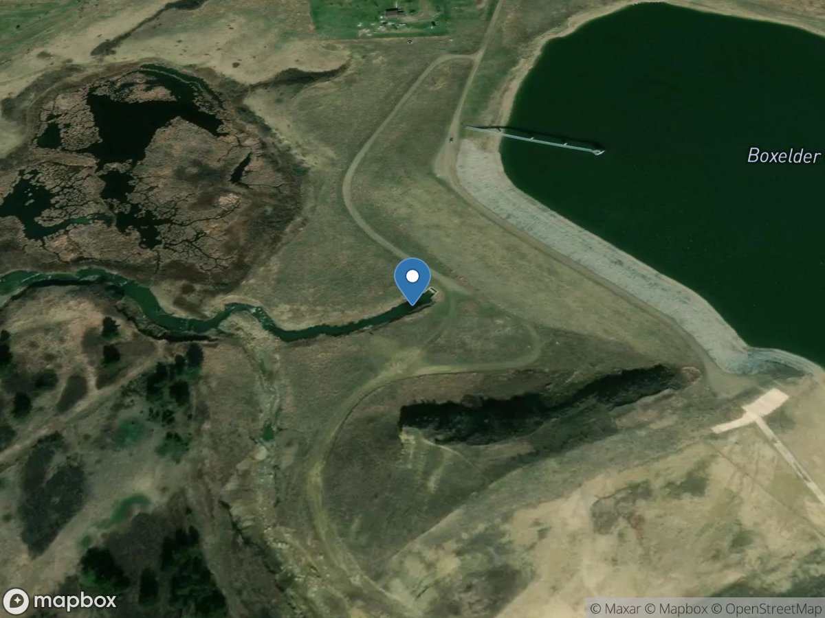 Boxelder Creek bl Boneau Reservoir, near Rocky Boy, MT location