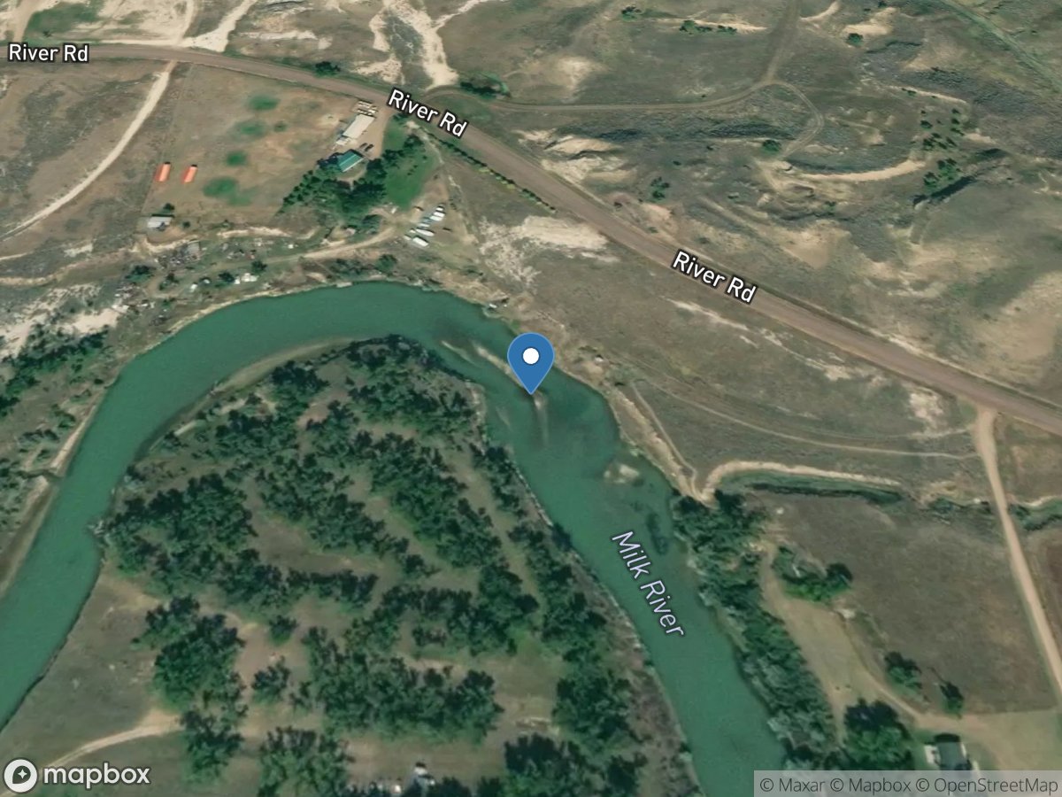 Milk River at Havre MT location