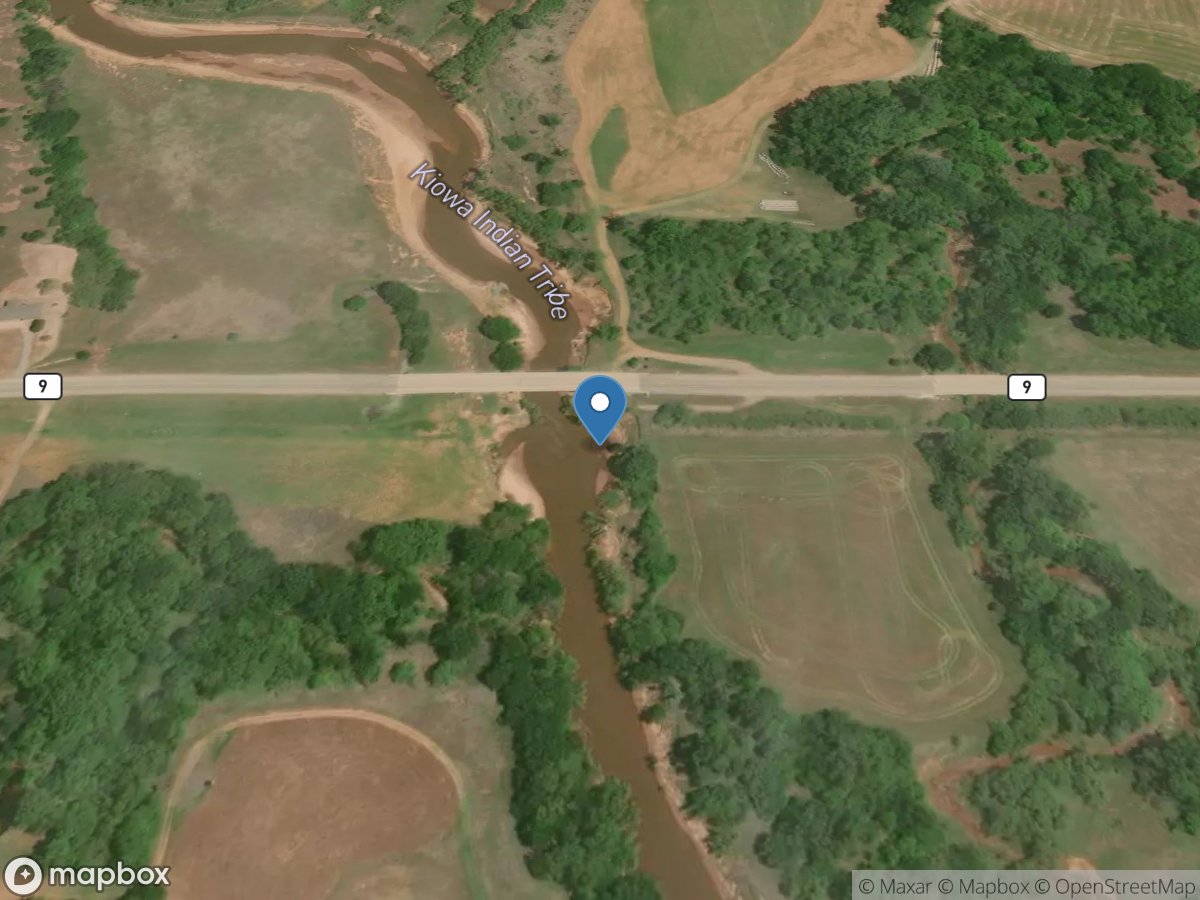 Washita River at Carnegie, OK location