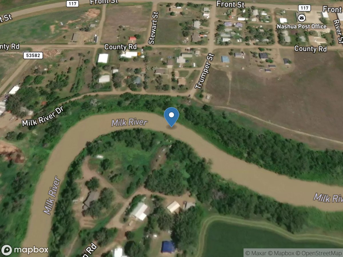 Milk River at Nashua MT location