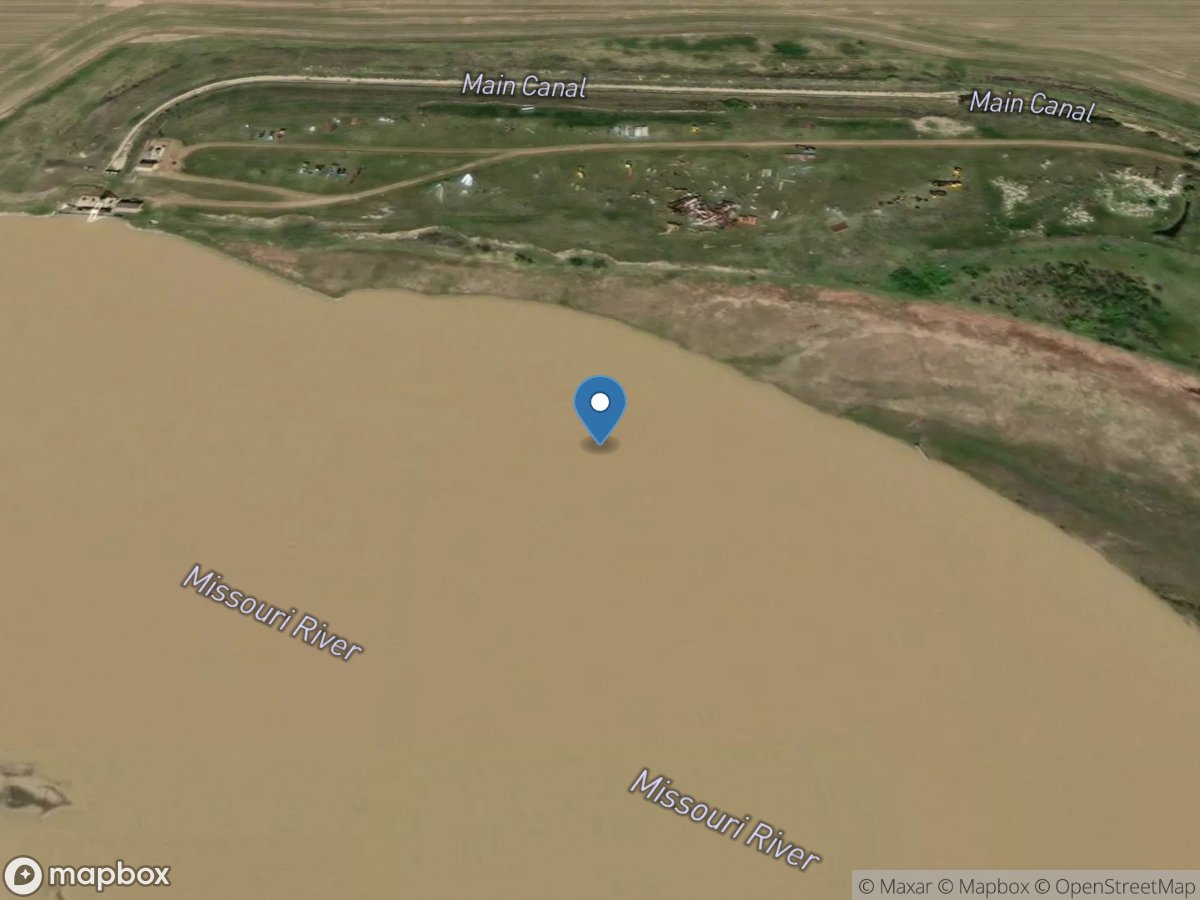 Missouri River at East Frazer Pump Plant near Frazer MT location