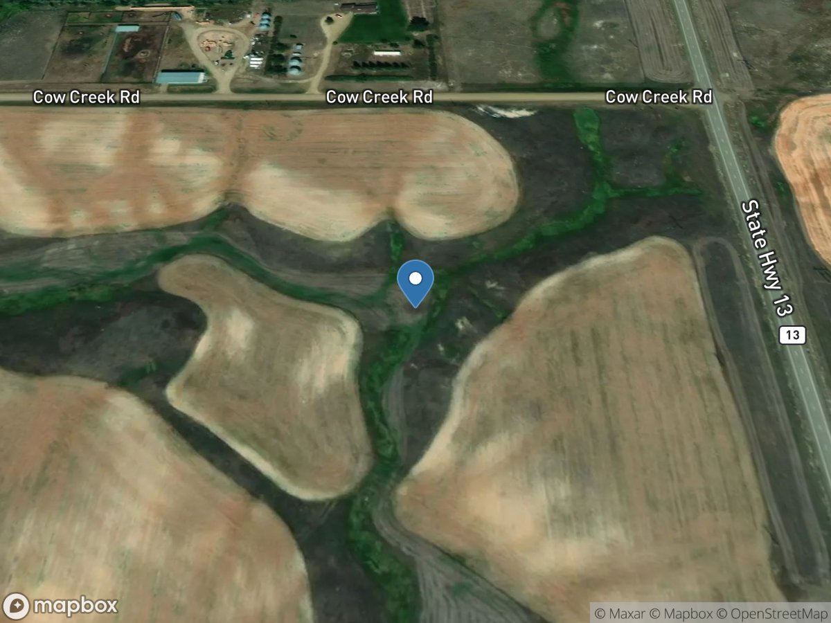 Cow Creek Tributary near Vida MT location