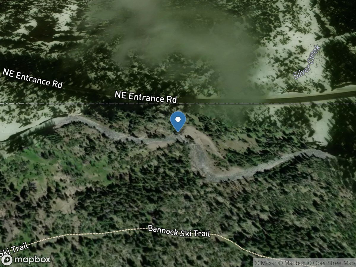 Soda Butte Creek at Park Bndry at Silver Gate location