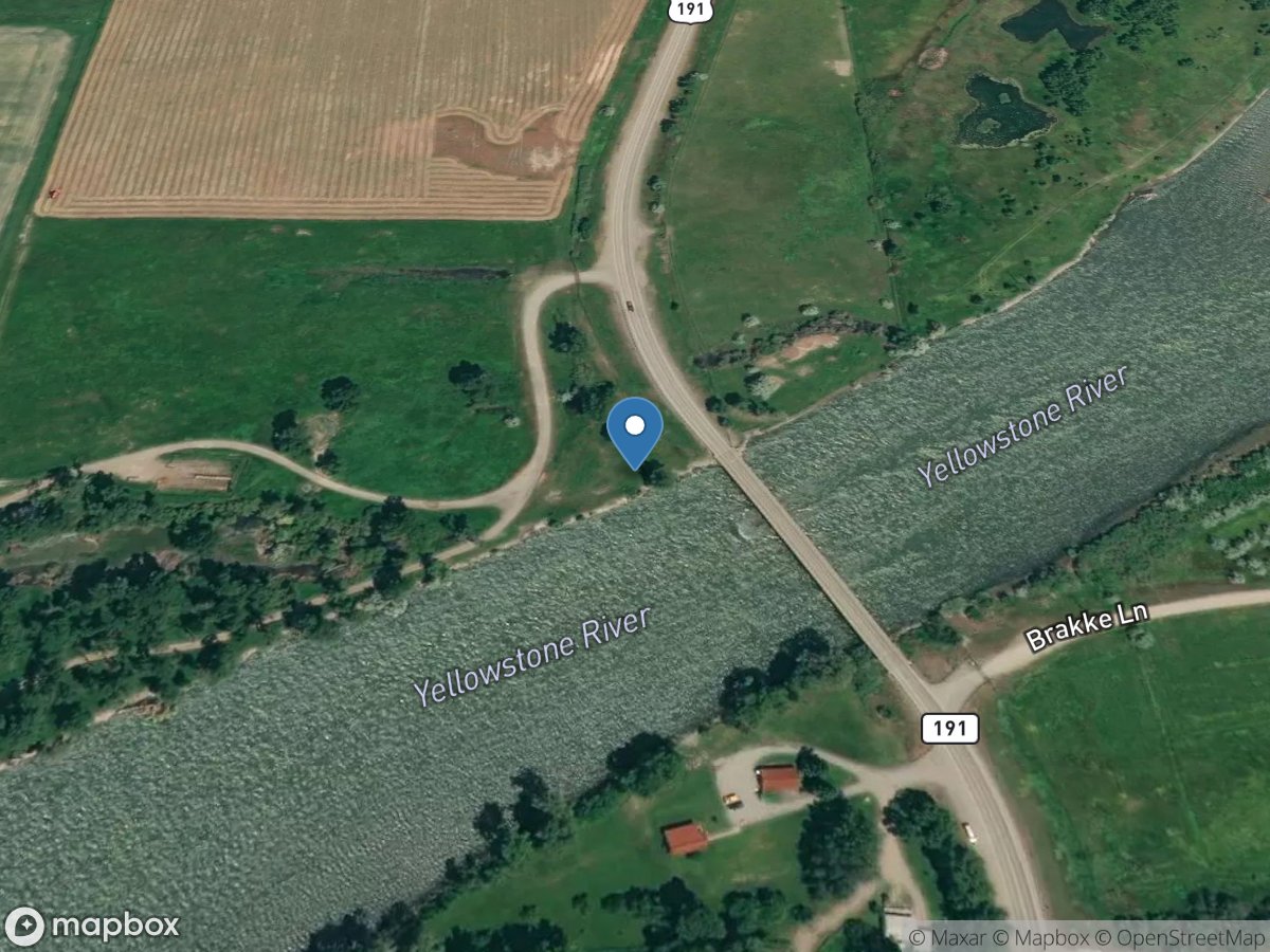 Yellowstone River at Big Timber, MT location