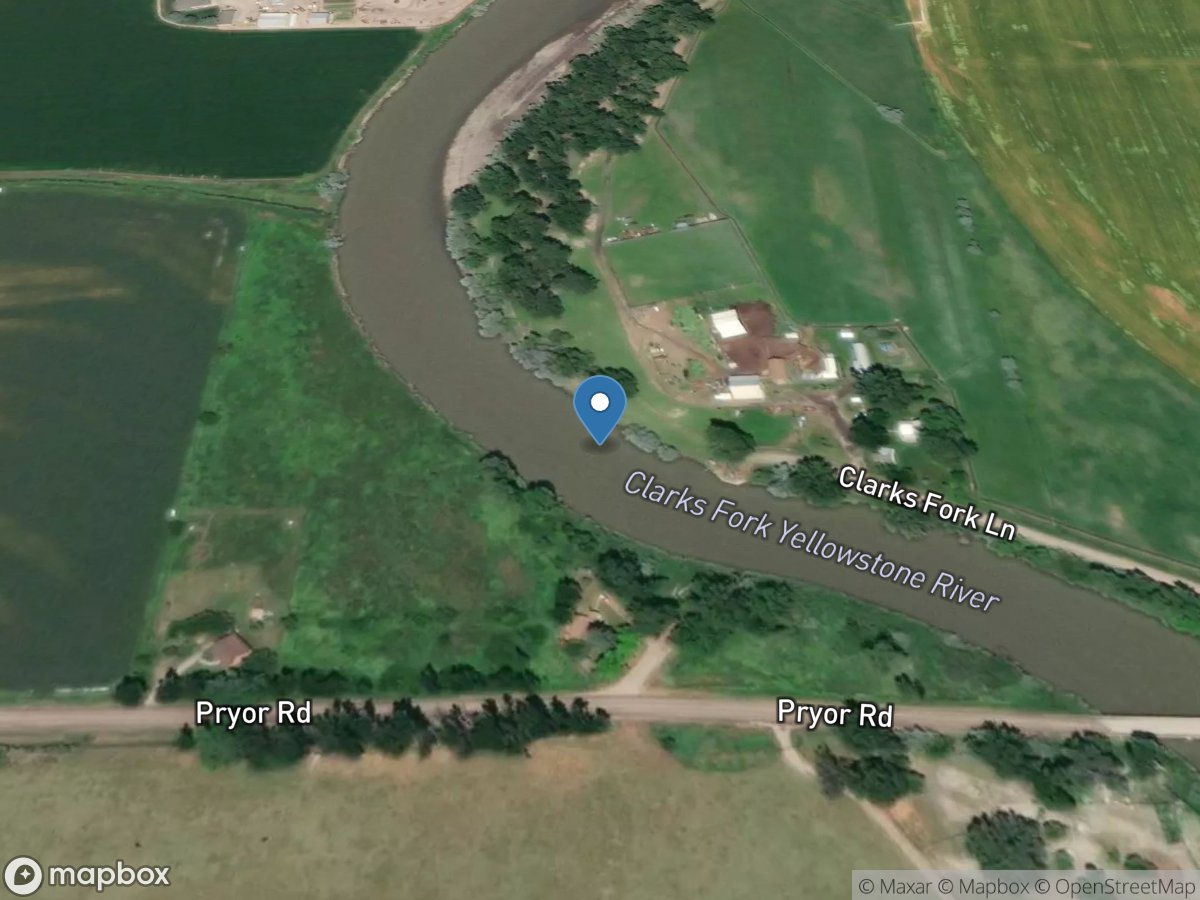 Clarks Fork Yellowstone River at Edgar MT location