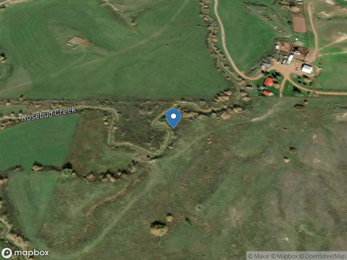 Rosebud C Bel Lame Deer Creek near Lame Deer MT location