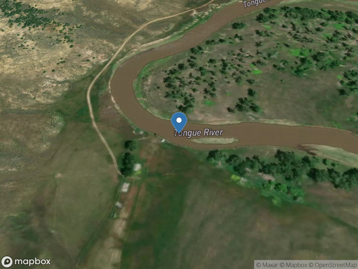 Tongue River at State Line near Decker MT location